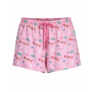 THE ROYAL STANDARD HOWDY COWBOY WESTERN RODEO CASUAL PINK PJ SHORTS SZ. SMALL